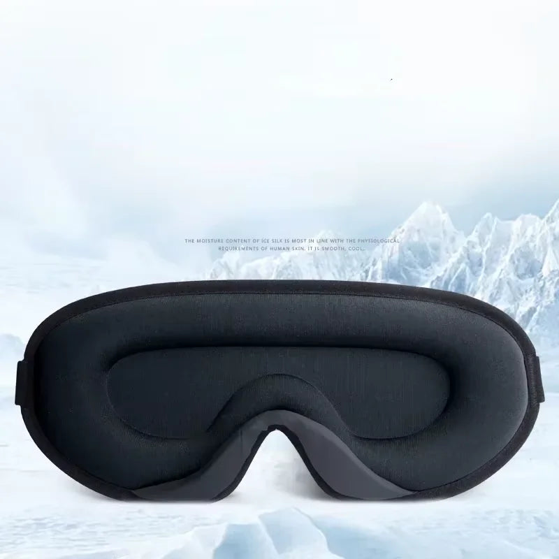 3D Memory Foam Silk Sleep Mask Soft Eye Patches Comfort Three Dimensiona Design Face Sleeping Mask Eyeshade Breathable Women Men