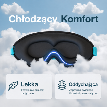 Kleeno Night™ – Maska do spania 3D | 100% zaciemnienia, zero ucisku na oczy