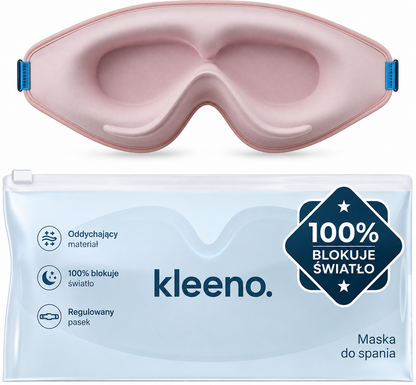 Kleeno Night™ – Maska do spania 3D | 100% zaciemnienia, zero ucisku na oczy
